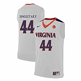 Virginia Cavaliers 44 Sean Singletary White College Basketball Jersey Dzhi